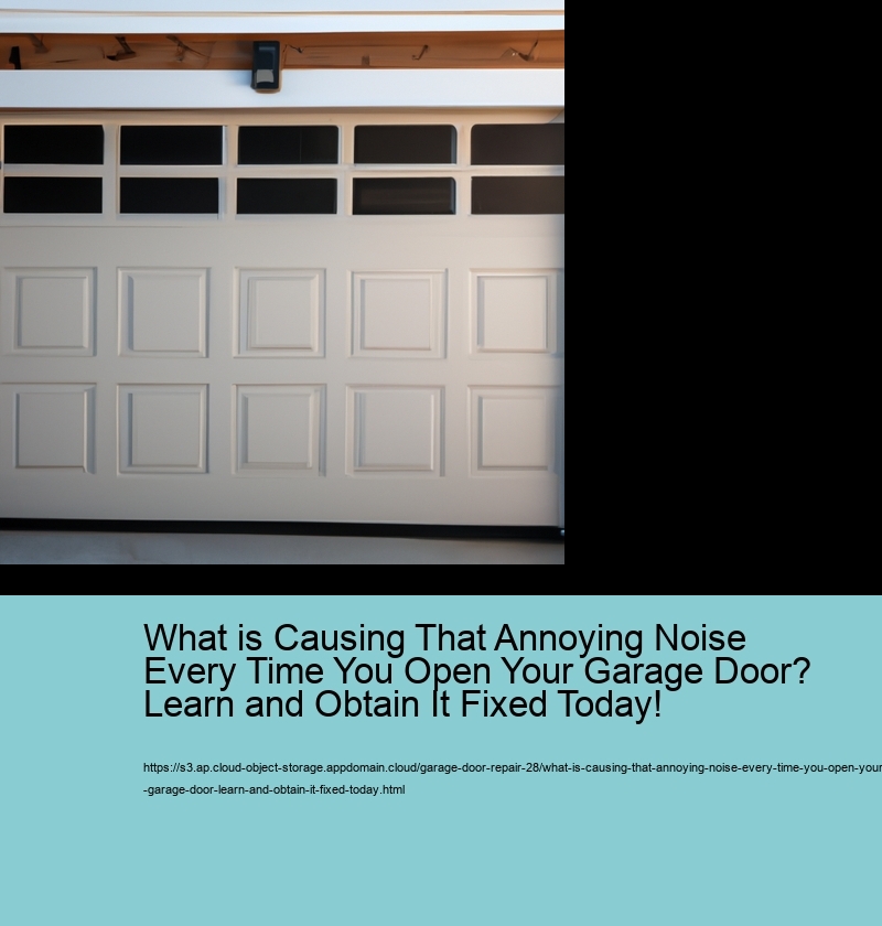 What is Causing That Annoying Noise Every Time You Open Your Garage Door? Learn and Obtain It Fixed Today!