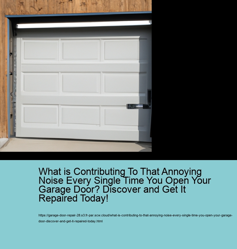 What is Contributing To That Annoying Noise Every Single Time You Open Your Garage Door? Discover and Get It Repaired Today!