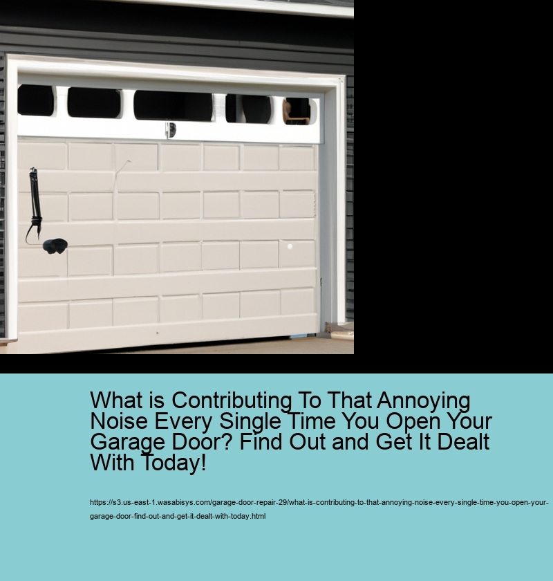 What is Contributing To That Annoying Noise Every Single Time You Open Your Garage Door? Find Out and Get It Dealt With Today!