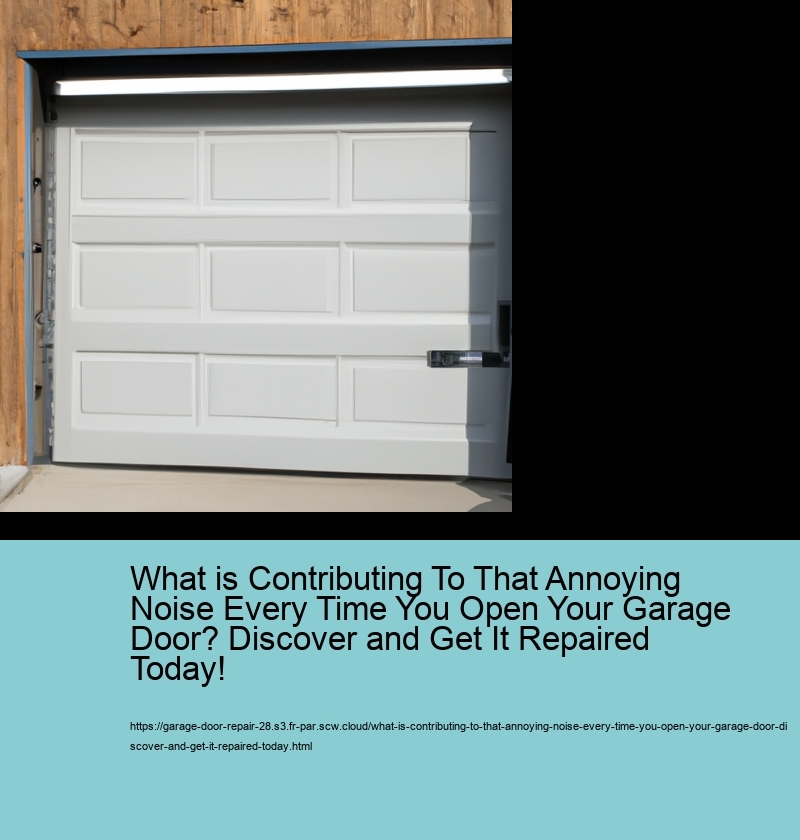 What is Contributing To That Annoying Noise Every Time You Open Your Garage Door? Discover and Get It Repaired Today!