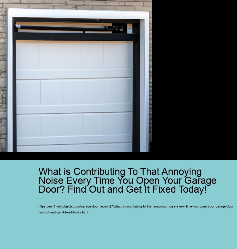 What is Contributing To That Annoying Noise Every Time You Open Your Garage Door? Find Out and Get It Fixed Today!