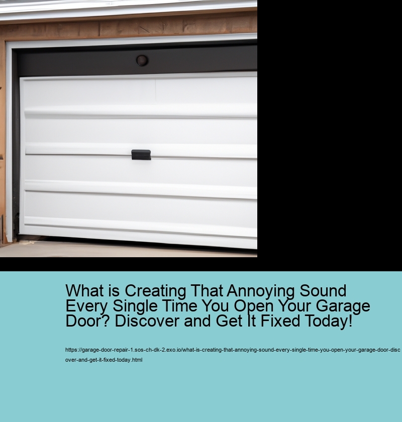 What is Creating That Annoying Sound Every Single Time You Open Your Garage Door? Discover and Get It Fixed Today!