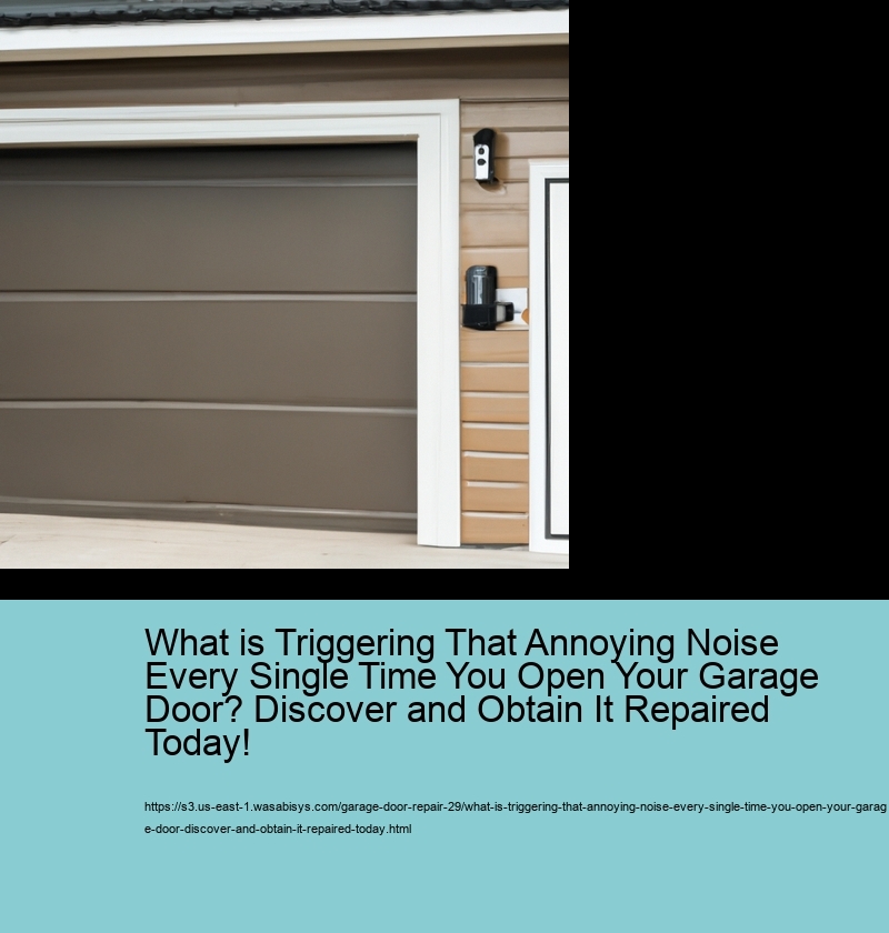 What is Triggering That Annoying Noise Every Single Time You Open Your Garage Door? Discover and Obtain It Repaired Today!